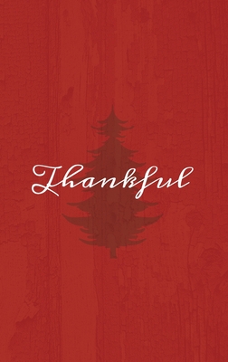 Thankful: A Red Hardcover Decorative Book for Decoration with Spine Text to Stack on Bookshelves, Decorate Coffee Tables, Christmas Decor, Holiday Decorations, Housewarming Gifts - Murre Book Decor