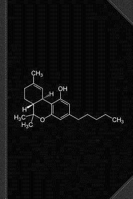 THC Molecule Cannabis Weed Journal Notebook: Blank Lined Ruled for Writing 6x9 120 Pages - Books, Flippin Sweet