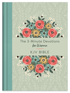 The 3-Minute Devotions for Women KJV Bible [Mint Bouquet]