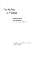 The Analysis of Variance - Scheffe, Henry