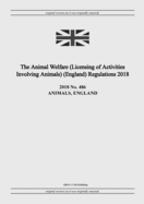 The Animal Welfare (Licensing of Activities Involving Animals) (England) Regulations 2018