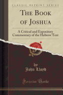 The Book of Joshua: A Critical and Expository Commentary of the Hebrew Text (Classic Reprint)