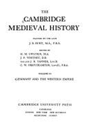 The Cambridge Medieval History: Volume 3, Germany and the Western Empire