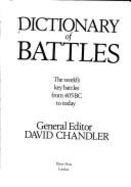 The Dictionary of Battles