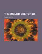 The English Ode to 1660