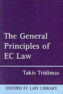 The General Principles of EC Law - Tridimas, Takis