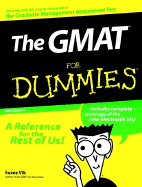The GMAT for Dummies - Vlk, Suzee, J.D., MBA