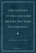 The History of English Law Before the Time of Edward I, 2 Vol PB Set