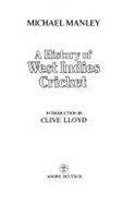 The History of West Indies Cricket