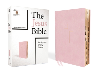 The Jesus Bible, NIV Edition, Leathersoft over Board, Pink, Thumb Indexed, Comfort Print - Passion Publishing (General editor), and Giglio, Louie (Introduction by)