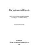 The Judgement of Experts - Gilreath, James (Editor)