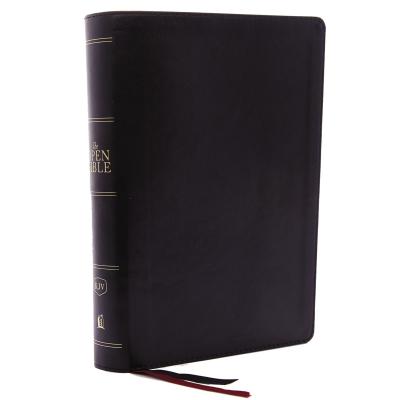 The KJV Open Bible: Complete Reference System, Black Leathersoft, Red Letter, Comfort Print: King James Version - Thomas Nelson