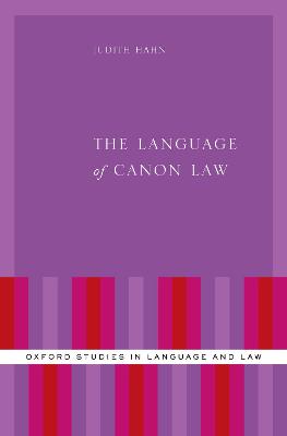 The Language of Canon Law - Hahn, Judith