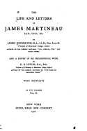 The Life and Letters of James Martineau