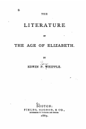 The Literature of the Age of Elizabeth