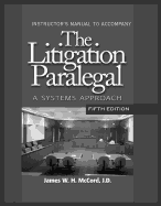 The Litigation Paralegal: A Systems Approach