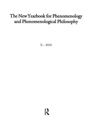 The New Yearbook for Phenomenology and Phenomenological Philosophy: Volume 10 - Hopkins, Burt (Editor), and Drummond, John (Editor)