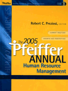 The Pfeiffer Annual: Human Resource Management