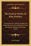 The Poetical Works Of John Pomfret: Containing His Choice, Prospect Of Death, Reason, Last Epiphany, Divine Attributes, Eleasar's Lamentat. (1787)