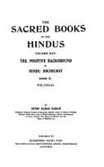The Positive Background of Hindu Sociology, Set