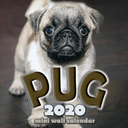 The Pug 2020 Mini Wall Calendar