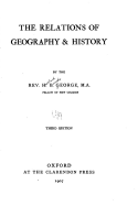 The Relations of Geography and History