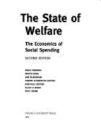 The State of Welfare: The Economics of Social Spending - Glennerster, Howard (Editor), and Hills, John (Editor)