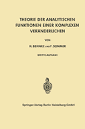 Theorie der Analytischen Funktionen Einer Komplexen Vernderlichen