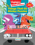 Things That Go Sticker Puzzles: Transportation Activity Book of Cars, Trucks, Planes and More, Hidden Pictures Puzzles with 280 Stickers for Kids 3 and Up