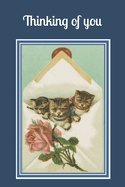 Thinking of you: A gift booklet in large print with a classic cat-themed literature and reminiscence pictures