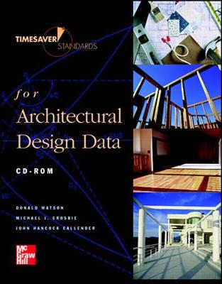Time-Saver Standards for Architectural Design Data, CD-ROM - Watson, Donald