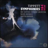 Tippett: Symphonies 3 & 4, B flat - Mark O'Keeffe (flugelhorn); Rachel Nicholls (soprano); BBC Scottish Symphony Orchestra; Martyn Brabbins (conductor)