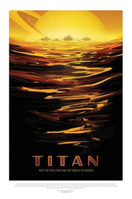 Titan: NASA JPL Visions of the Future Voyager Notebook Journal Diary Logbook - Witty Logic, Space Books by