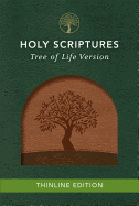 Tlv Thinline Bible, Holy Scriptures, Walnut/Brown, Tree Design Duravella