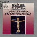 Toms Luis de Victoria: Tenebrae Responsories - Brian Etheridge (bass); David Thomas (bass); Ian Partridge (tenor); James Griffett (tenor); Kevin Smith (counter tenor); Timothy Penrose (counter tenor); Pro Cantione Antiqua; Bruno Turner (conductor)