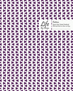 Traingle Pattern Square Grid, Quad Ruled, Composition Notebook, 100 Sheets, Large Size 8 x 10 Inch Red Cover