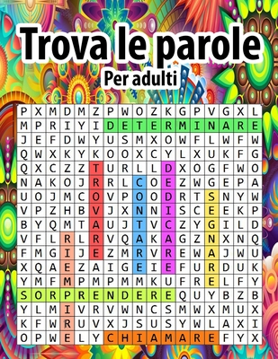 Trova le parole per adulti: Parole intrecciate per adulti -Lettere grandi -crucipuzzle adulti - trova le parole per appassionati di Enigmistica - M Ul