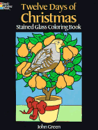 Twelve Days of Christmas Stained Glass Coloring Book