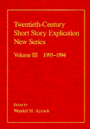 Twentieth-Century Short Story Explication: With Checklists of Books and Journals Used - Aycock, Wendell M (Editor), and Walker, Warren S