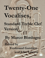 Twenty-One Vocalises, Standard Treble Clef Version