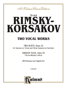 Two Vocal Works, Op. 52, 53: Russian, English Language Edition