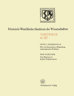 Uber Die Konstruktive Behandlung Mathematischer Probleme. Von Matrizen Zu Jordan-Tripelsystemen: 282. Sitzung Am 5. November 1980 in Dusseldorf - Zassenhaus, Hans