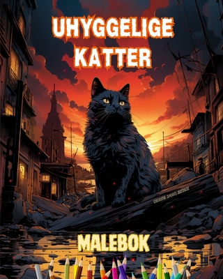 Uhyggelige katter Malebok Fascinerende og kreative scener med skremmende katter for de over 15 ?r: Fantastisk samling av unike morderkatter for ? fremme kreativitet - Editions, Colorful Spirits