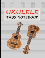 Ukulele Tabs Notebook: Blank Tablature for Composing Ukulele Music - Gray