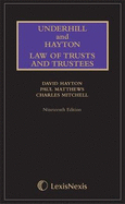 Underhill and Hayton Law of Trusts and Trustees