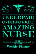 Underpaid Overworked Amazing Nurse: Weekly Planner