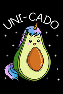 Uni-cado: Avocado Notebook to Write in, 6x9, Lined, 120 Pages Journal