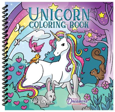 Unicorn Coloring Book: For Kids Ages 4-8 - Press, Young Dreamers, and Crocs, Fairy (Illustrator)