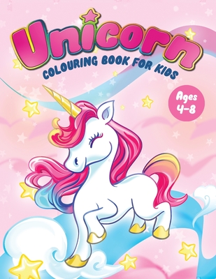 Unicorn Colouring Book for Kids Ages 4-8: Fun Children's Colouring Book - 50 Magical Pages with Unicorns, Mermaids & Fairies for Toddlers & Kids to Colour - Feel Happy Books