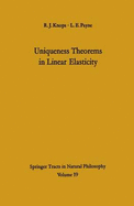 Uniqueness theorems in linear elasticity